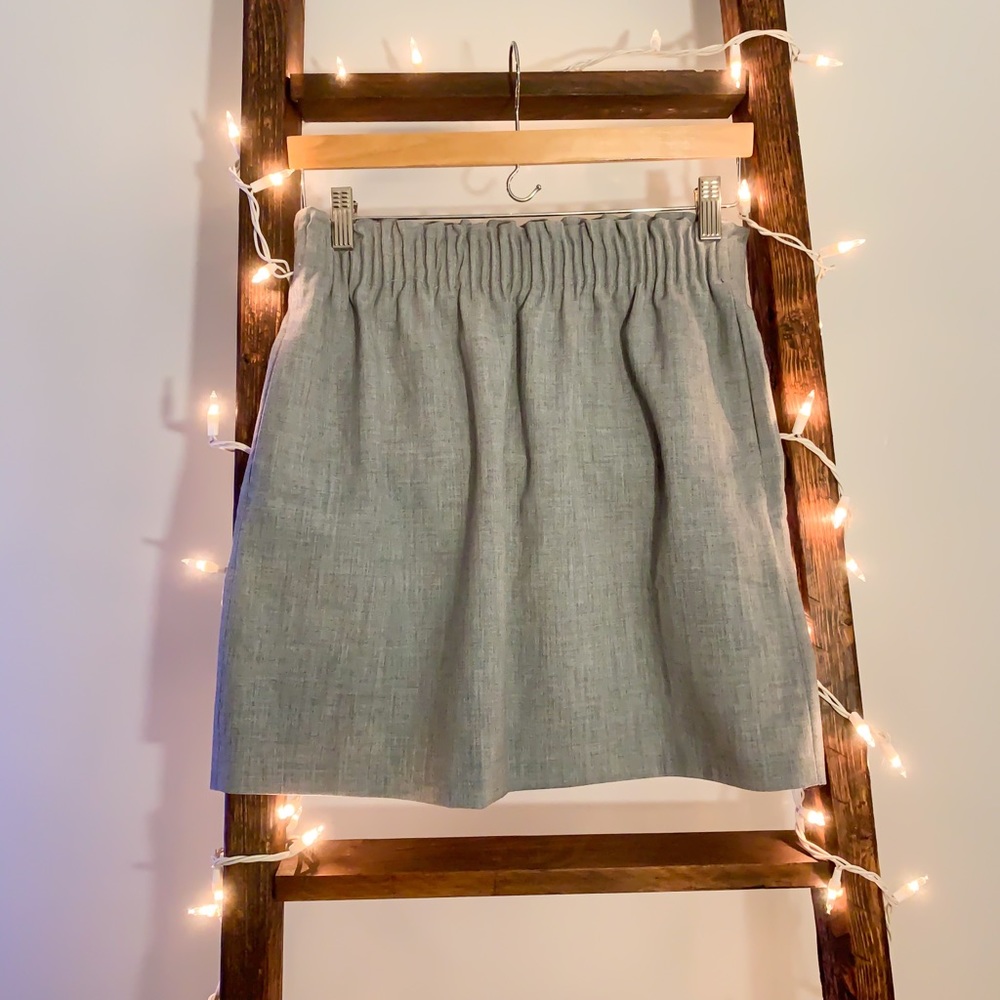NEW WITH TAGS Knee Length Gray J Crew Skirt